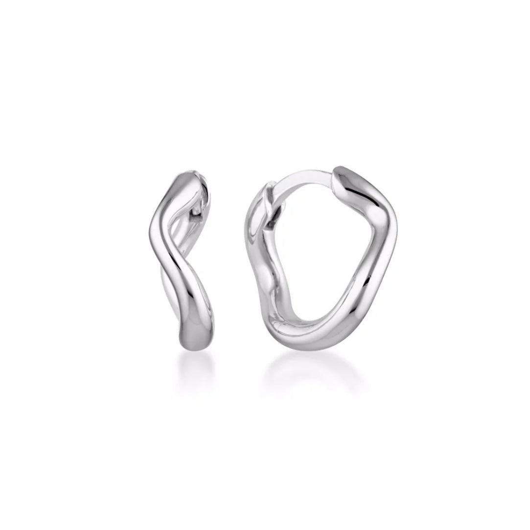 Linda Tahija - Mini Cascade Huggie Earrings - The Flower Crate