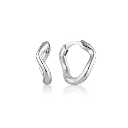 Linda Tahija - Mini Cascade Huggie Earrings - The Flower Crate