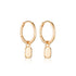 Linda Tahija - Tate Huggie Hoop Earrings - The Flower Crate