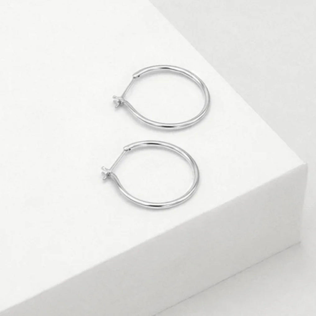 Linda Tahija - Willpower Hoop Earrings - The Flower Crate