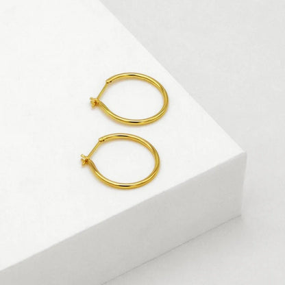 Linda Tahija - Willpower Hoop Earrings - The Flower Crate