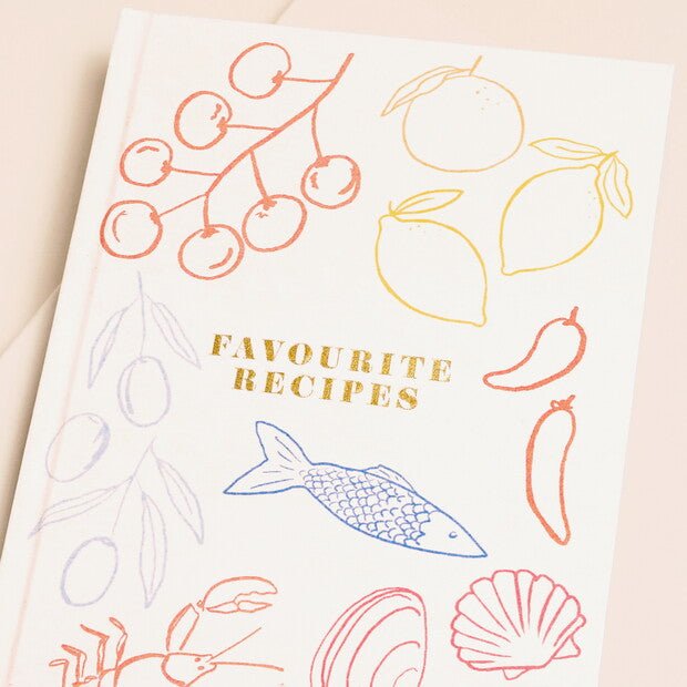 Lisa Angel - Favourite Recipes Cookbook Journal - The Flower Crate