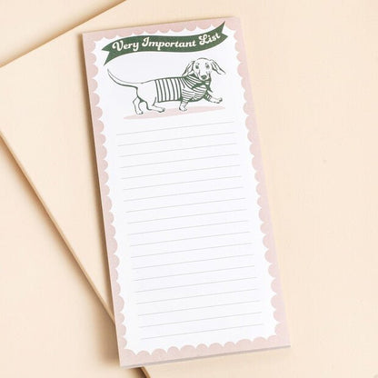 Lisa Angel - Sausage Dog Very Important List - The Flower Crate