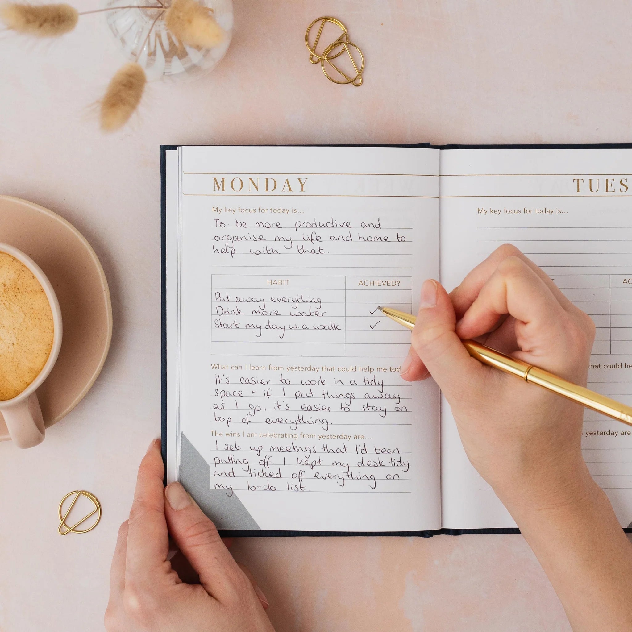 LSW - Habit Notes: Daily Habit Tracking Journal - The Flower Crate