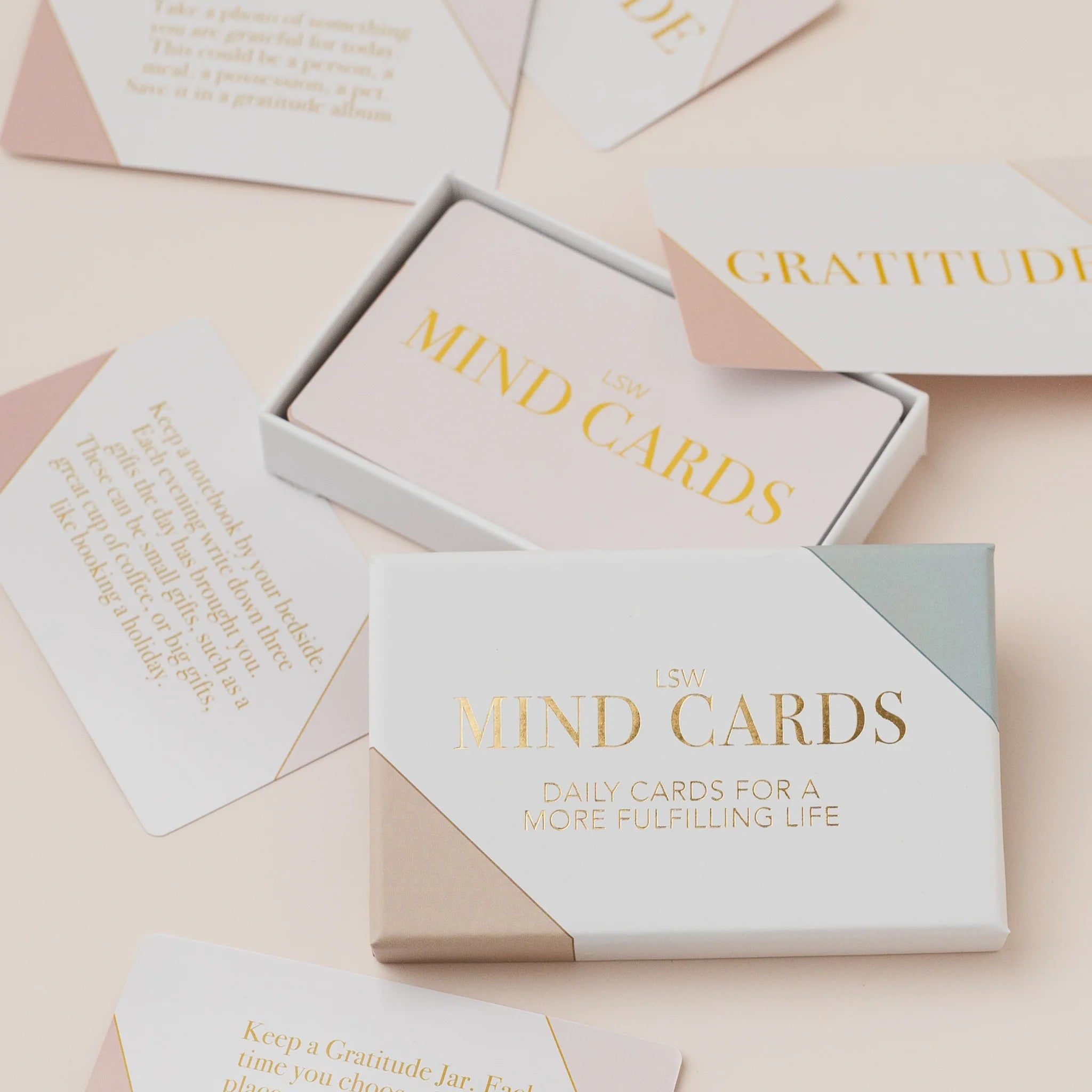 LSW - Mind Cards: Daily Mindfulness and Self Care Prompts - The Flower Crate