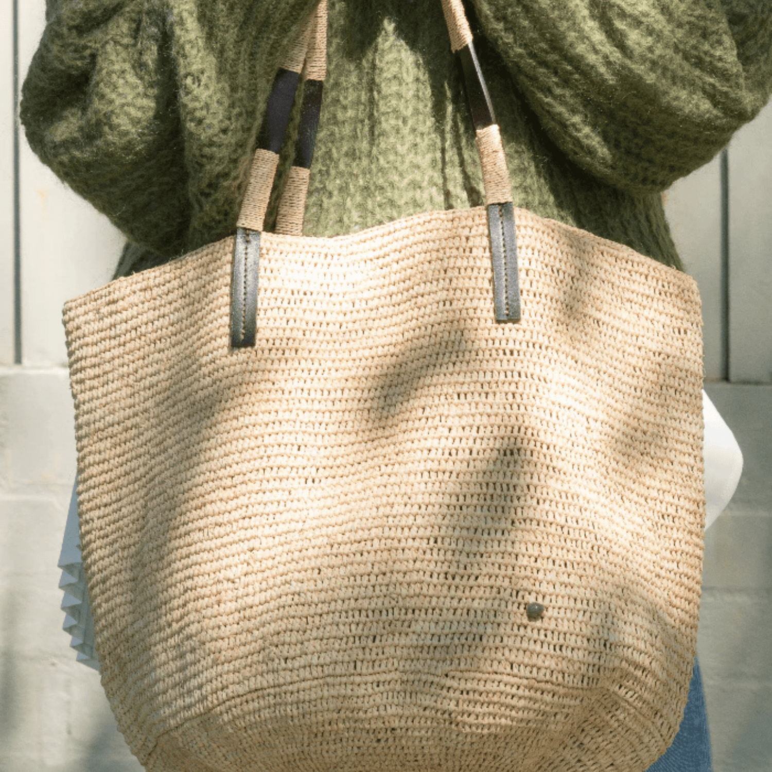 Made in Mada - Alice Raffia & Leather Bag – The Flower Crate