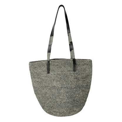 Made in Mada - Alice Raffia &amp; Leather Bag - The Flower Crate