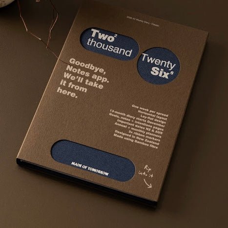 Made of Tomorrow - 2026 A5 Weekly Diary - Classic - Blueberry - The Flower Crate