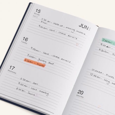 Made of Tomorrow - 2026 A5 Weekly Diary - Classic - Blueberry - The Flower Crate