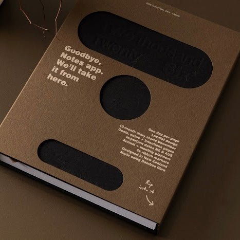 Made of Tomorrow - 2026 Grand Daily Diary - Classic - Liquorice - The Flower Crate
