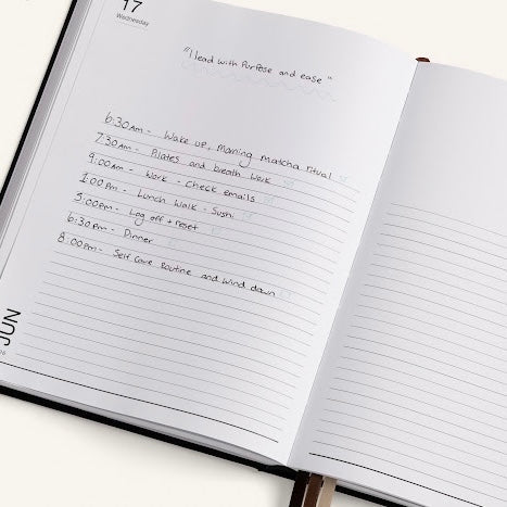 Made of Tomorrow - 2026 Grand Daily Diary - Classic - Liquorice - The Flower Crate