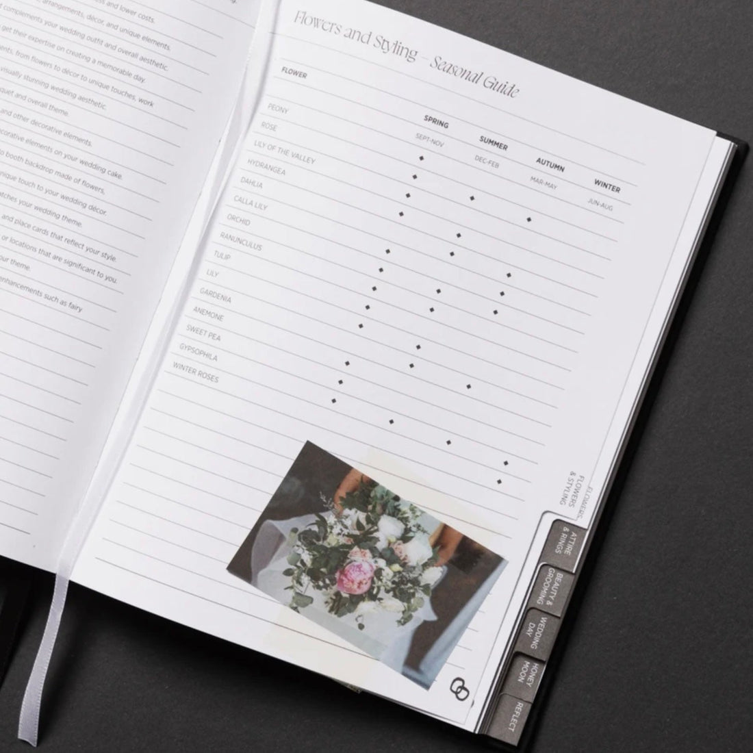 Made of Tomorrow - Bound Wedding Planner, Ebony - The Flower Crate