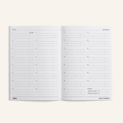 Made of Tomorrow - Sidekick Journal, Birthday Book - The Flower Crate
