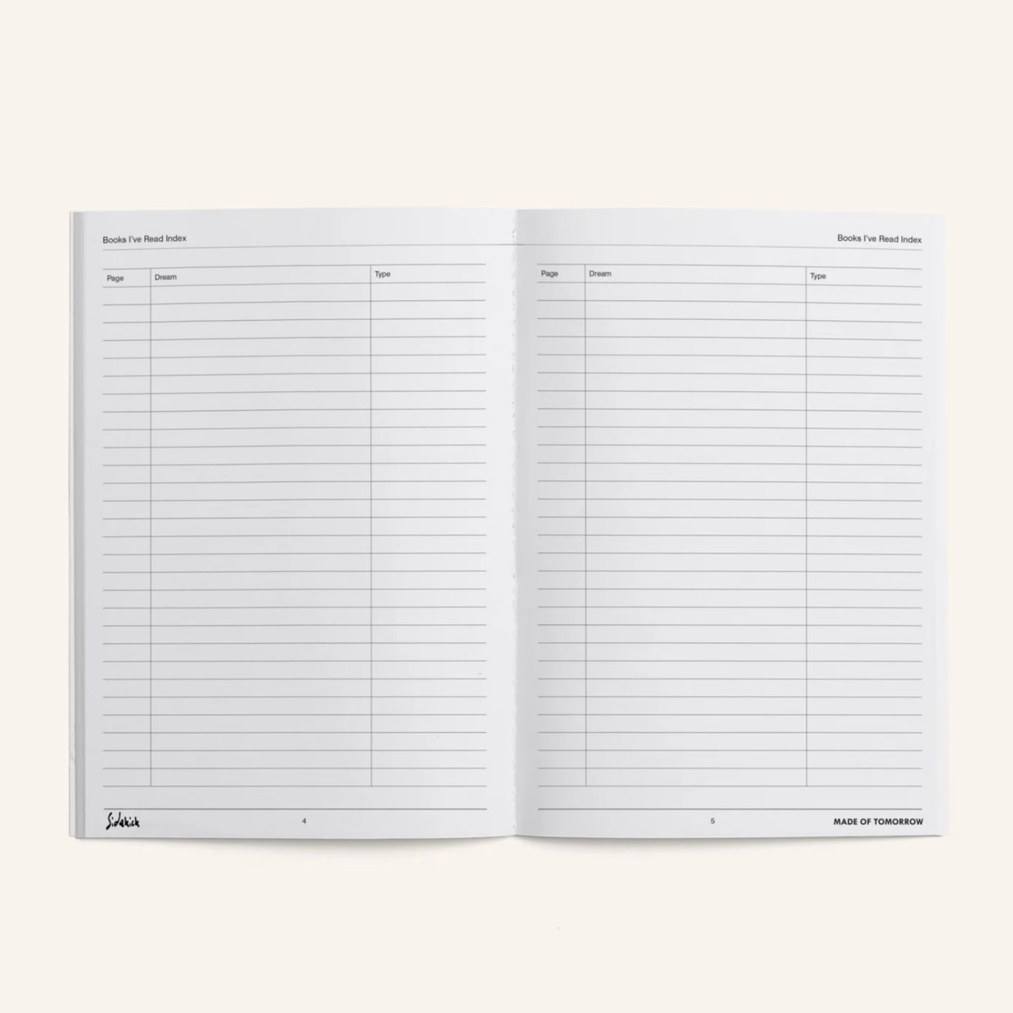 Made of Tomorrow - Sidekick Journal, Books I’ve Read - The Flower Crate