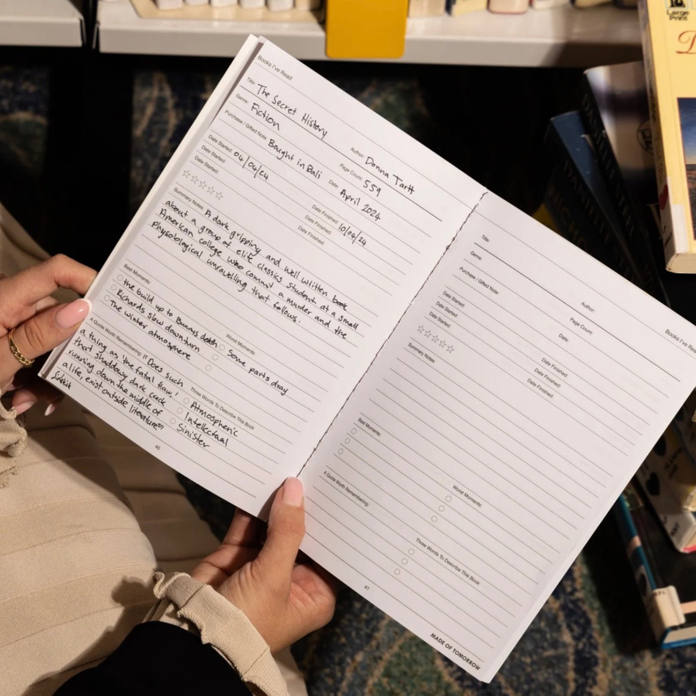 Made of Tomorrow - Sidekick Journal, Books I’ve Read - The Flower Crate