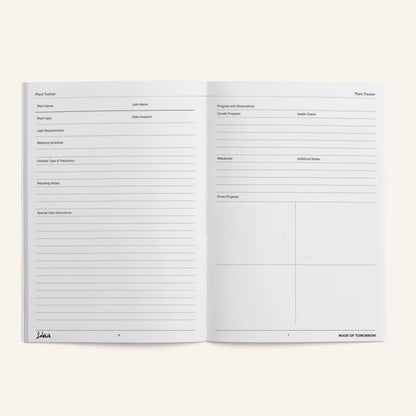 Made of Tomorrow - Sidekick Journal, Plant Tracker - The Flower Crate