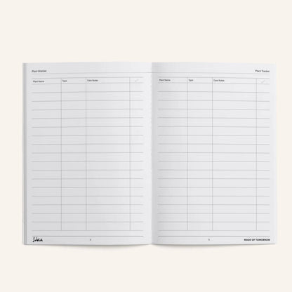 Made of Tomorrow - Sidekick Journal, Plant Tracker - The Flower Crate