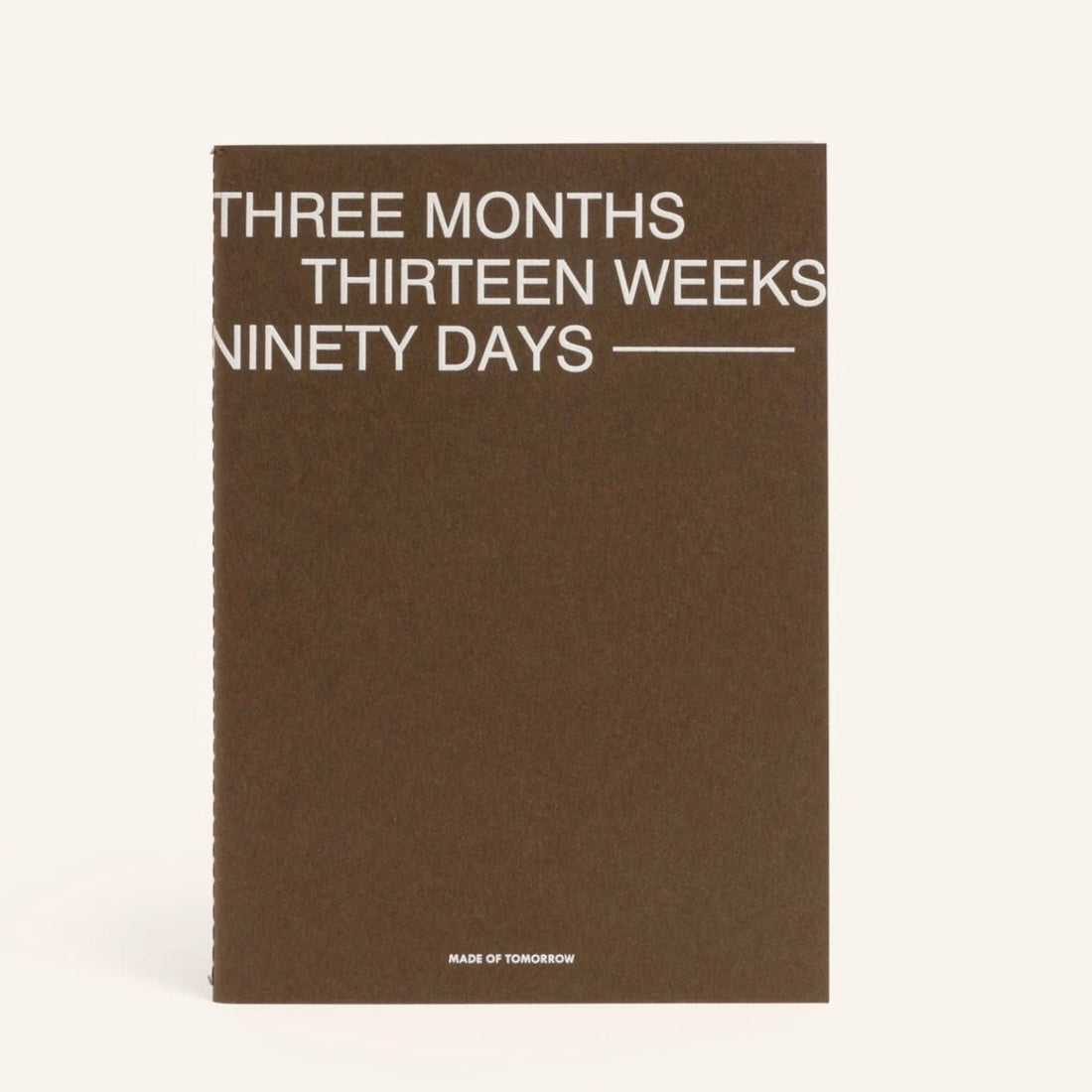 Made of Tomorrow - Three Monthly Planner, Umber - The Flower Crate