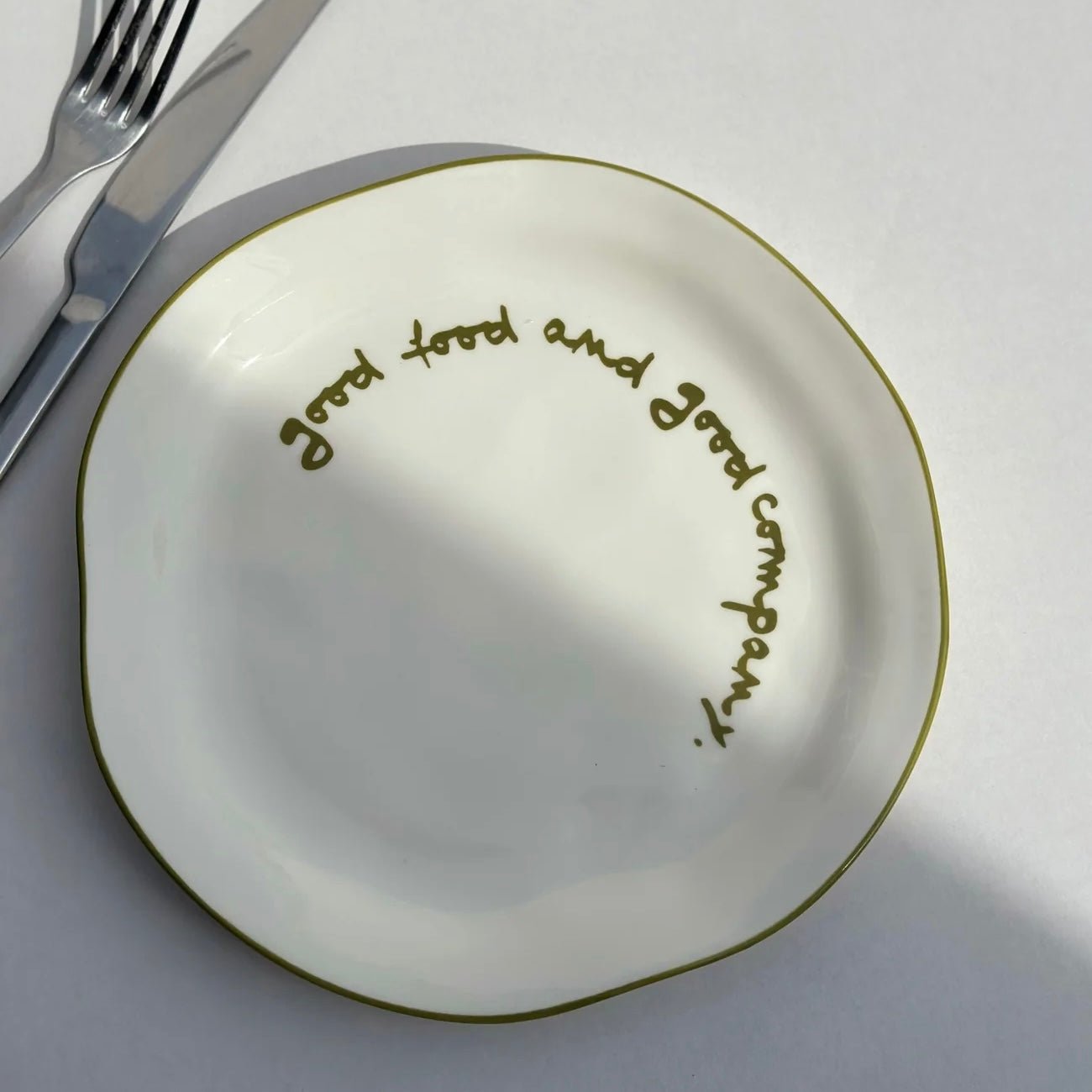 Maegen - Statement Plate, Good Food - The Flower Crate