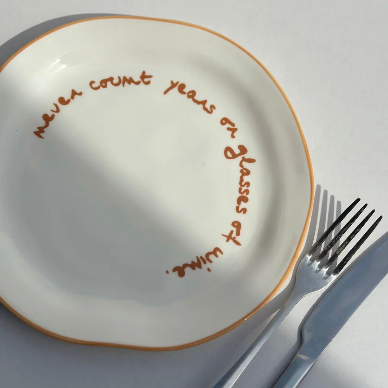 Maegen - Statement Plate, Never Count - The Flower Crate