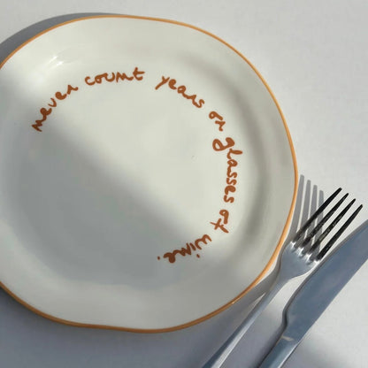 Maegen - Statement Plate, Never Count - The Flower Crate