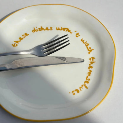 Maegen - Statement Plate, These Dishes - The Flower Crate
