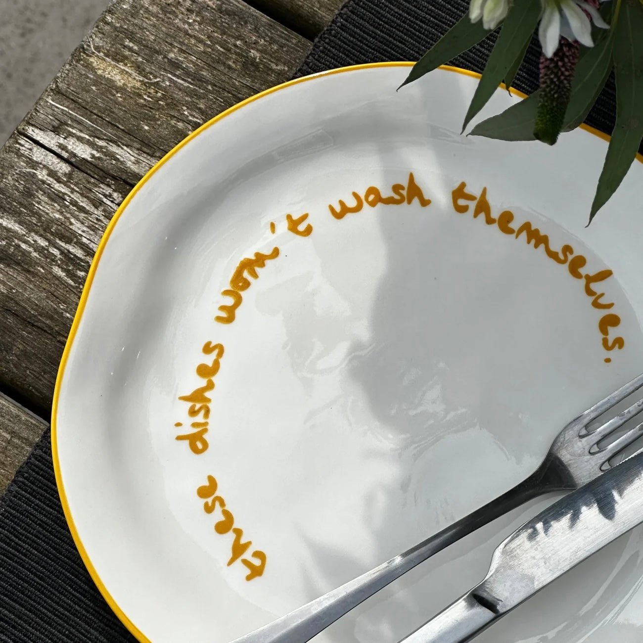 Maegen - Statement Plate, These Dishes - The Flower Crate