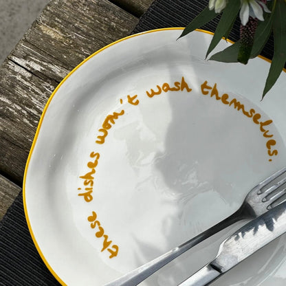 Maegen - Statement Plate, These Dishes - The Flower Crate