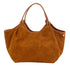 Maison Fanli - Hector Suede Leather Handbag, Camel - The Flower Crate