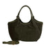 Maison Fanli - Hector Suede Leather Handbag, Khaki - The Flower Crate