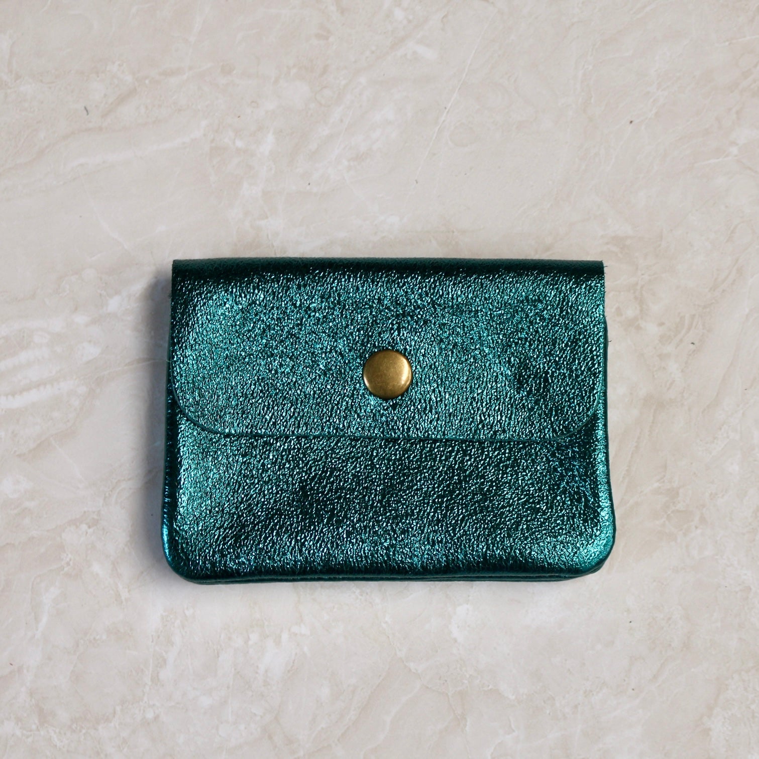 Maison Fanli - Metallic Leather Coin Purse - The Flower Crate