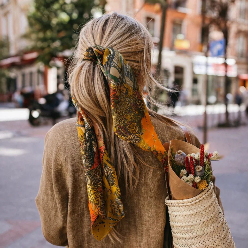 Maison Fanli - Silk Scarf, Wild Paris - The Flower Crate