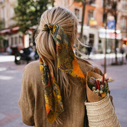 Maison Fanli - Silk Scarf, Wild Paris - The Flower Crate