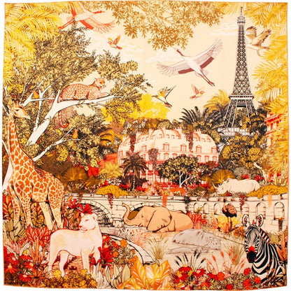 Maison Fanli - Silk Scarf, Wild Paris - The Flower Crate