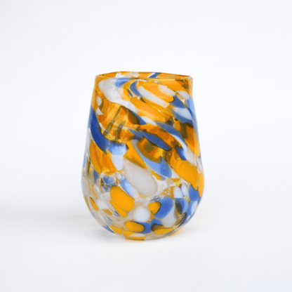 Matthew Hall - Hand Blown Glass Tumbler, Summer - The Flower Crate