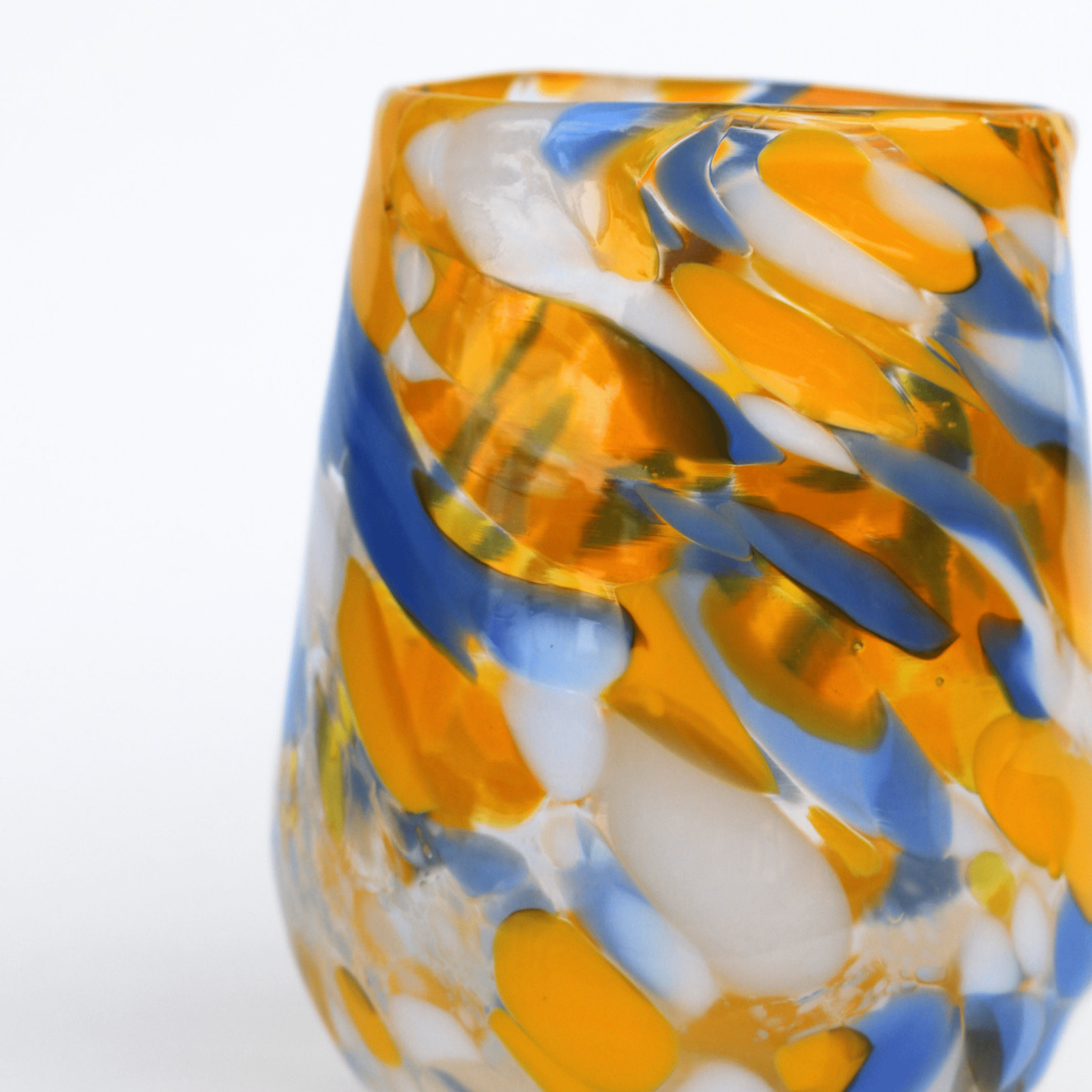 Matthew Hall - Hand Blown Glass Tumbler, Summer - The Flower Crate