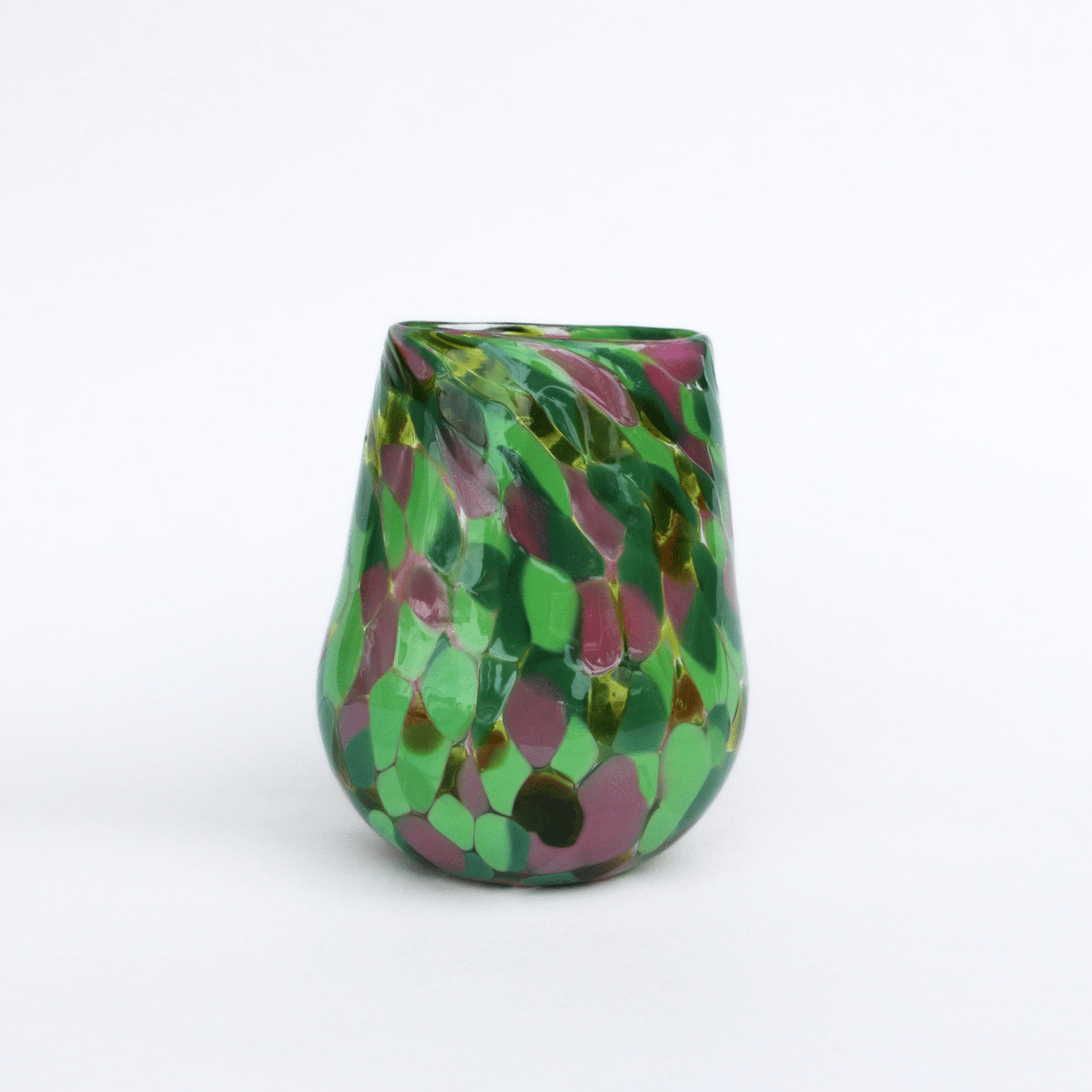 Matthew Hall - Hand Blown Glass Tumbler, Watermelon - The Flower Crate