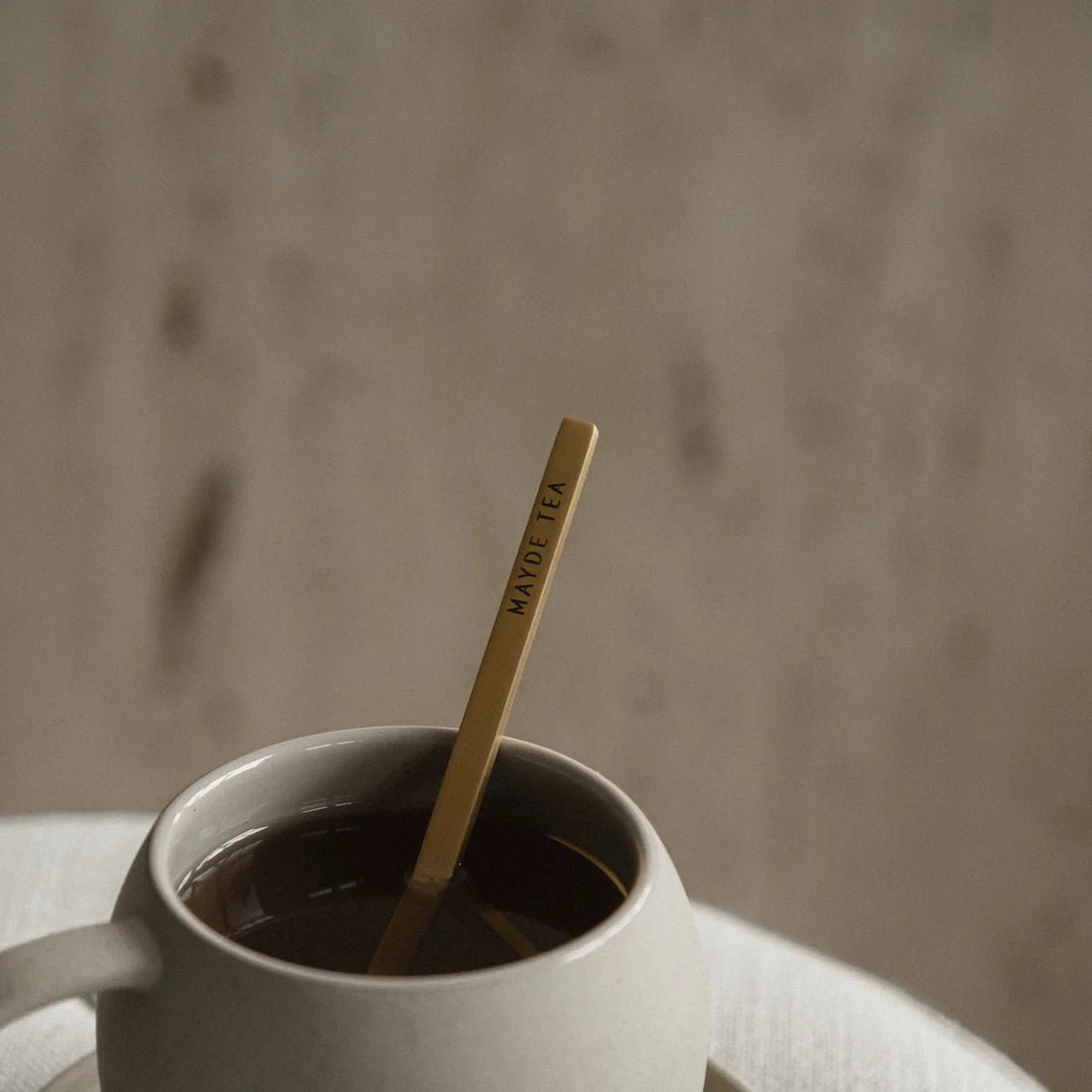 Mayde Tea - Brass Serving Spoon - The Flower Crate