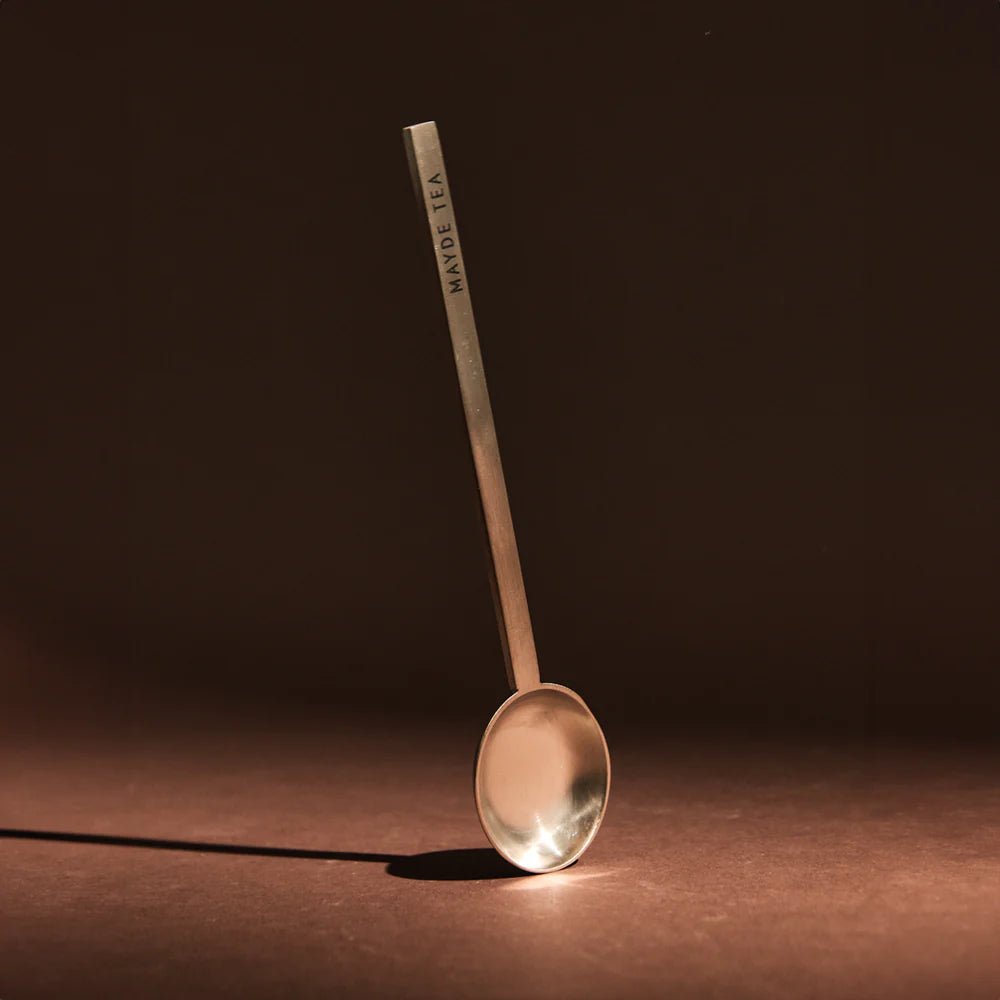 Mayde Tea - Brass Serving Spoon - The Flower Crate