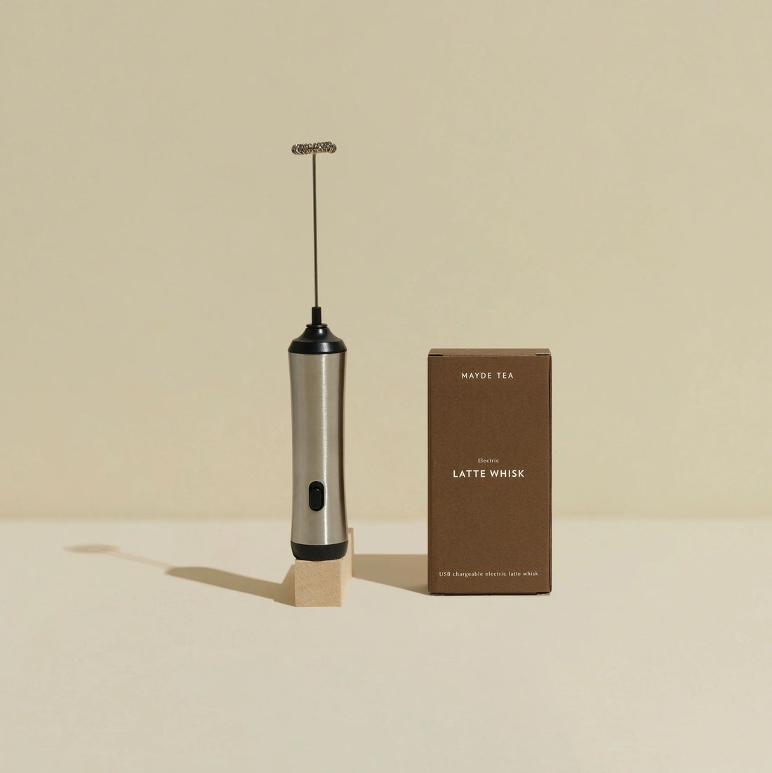 Mayde Tea - Electric Latte Whisk - The Flower Crate