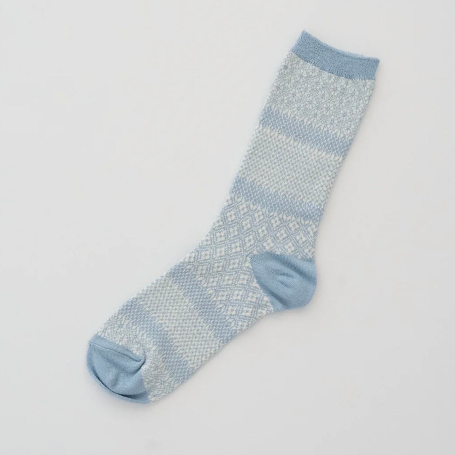 Memeri - Cotton Linen Jacquard Socks - The Flower Crate