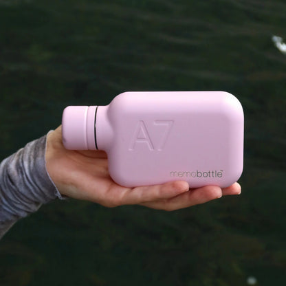 Memobottle - A7 Stainless Steel, Pink Salt - The Flower Crate