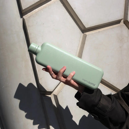 Memobottle - Slim Stainless Steel, Pistachio - The Flower Crate