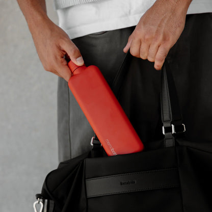 Memobottle - Slim Stainless Steel, Red - The Flower Crate