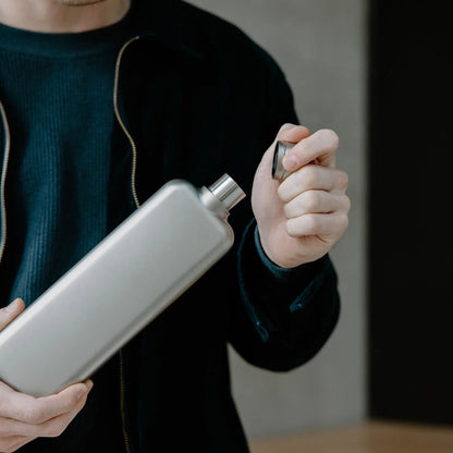 Memobottle - Slim Stainless Steel, Silver - The Flower Crate