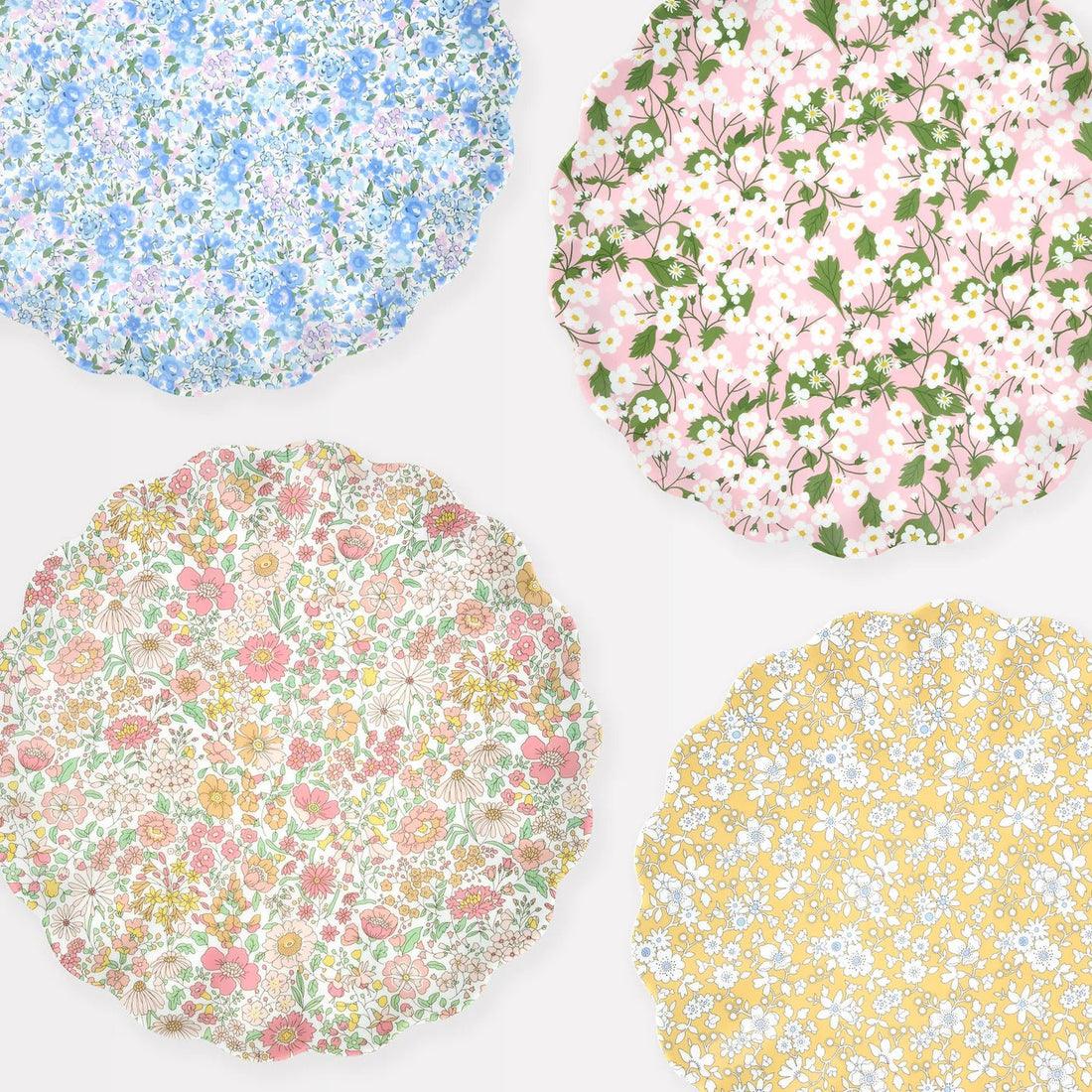 Meri Meri - Liberty Mixed Set Melamine Plates - The Flower Crate