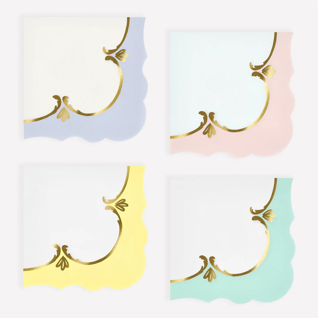 Meri Meri - Rococo Pastel Paper Napkins - The Flower Crate