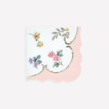 Meri Meri - Rococo Posy Cocktail Napkins - The Flower Crate