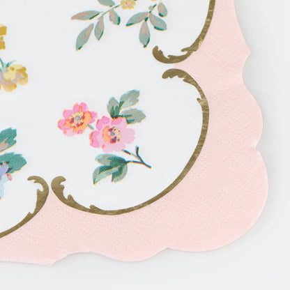 Meri Meri - Rococo Posy Cocktail Napkins - The Flower Crate