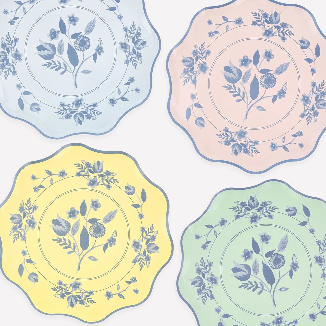 Meri Meri - Vintage Botanical Paper Dinner Plates - The Flower Crate